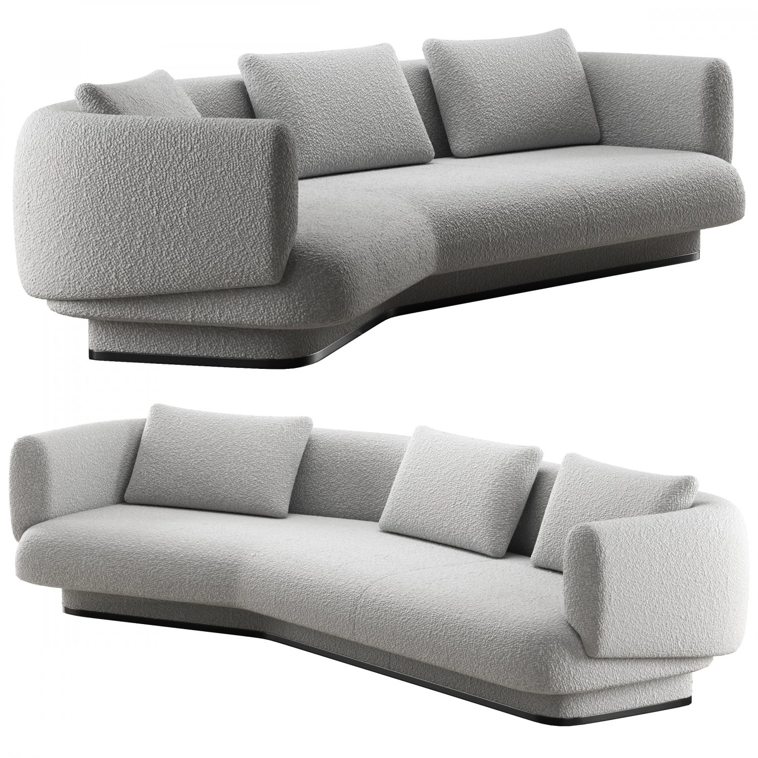 Okha cape sofa 3D Model .c4d .max .obj .3ds .fbx .stl .blend 