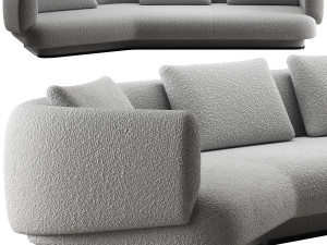 Okha cape sofa 3D Model