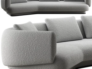 Okha cape sofa 3D Model