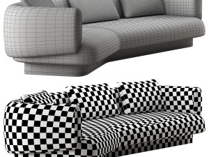 Okha cape sofa 3D Model