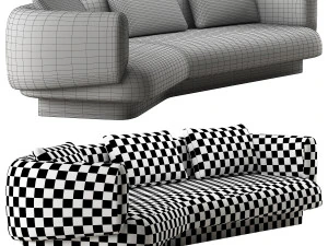 Okha cape sofa 3D Model