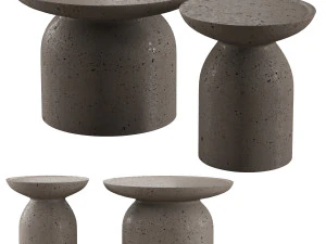 Набір з 2 столів Colombo big bom Colombo slim 3D Модель