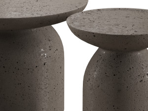 Set of 2 tables Colombo big bom Colombo slim 3D Model
