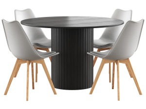 Hill kitchen table and Fran chairs from divan ru 3Dモデル