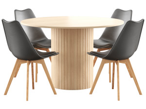 Hill kitchen table and Fran chairs from divan ru 3D Model