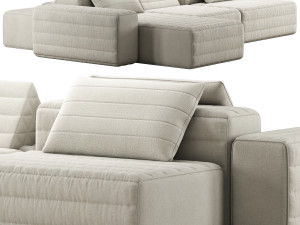 Gervasoni samet G modelar sofa Model 3D