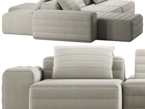 Gervasoni samet G modelar sofa Model 3D