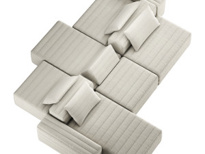 Gervasoni samet G modelar sofa Model 3D