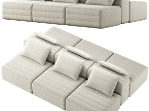 Gervasoni samet D sofa Modèle 3D