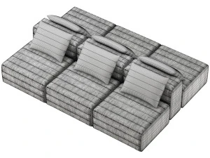 Gervasoni samet D sofa 3D Model