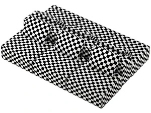 Gervasoni samet D sofa 3D Model