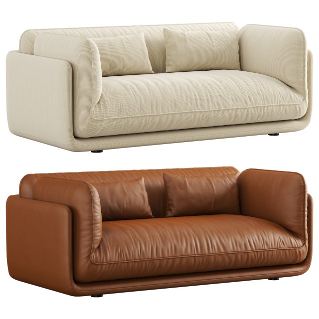 Leolux Lunetta 25 seater sofa 3Dモデル .c4d .max .obj .3ds .fbx .stl .blend 