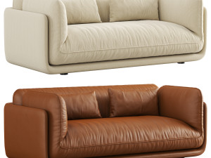 Leolux Lunetta 25 seater sofa 3D 模型