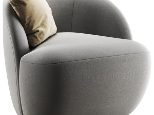 RH Emilia swivel chair 3D मॉडल