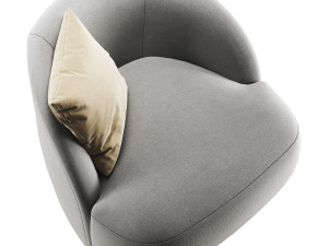 RH Emilia swivel chair 3D मॉडल