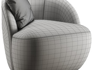RH Emilia swivel chair 3D मॉडल