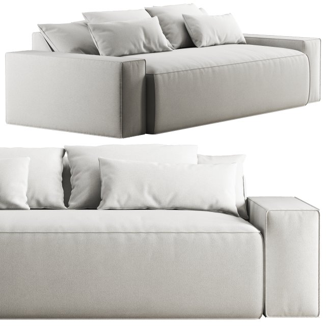 RH dillon sofa 3D मॉडल .c4d .max .obj .3ds .fbx .stl .blend 