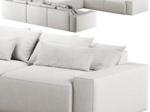RH Dillon modular U-sofa sectional 3D Модель