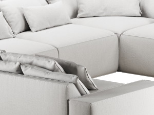 RH Dillon modular U-sofa sectional 3D Model