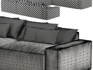 RH Dillon modular U-sofa sectional 3D Model