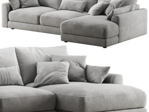 Livingroom cloud sherlock corner sofa-bed 3D Model