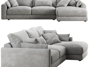 Livingroom cloud sherlock corner sofa-bed 3D Model