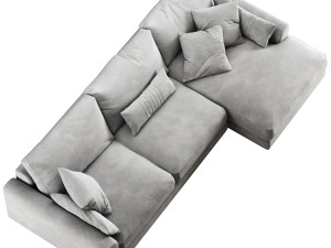 Livingroom cloud sherlock corner sofa-bed 3D Модель