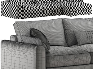 Livingroom cloud sherlock corner sofa-bed 3D Модель
