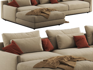Ellington sectional sofa by Casamania Horm Model 3D