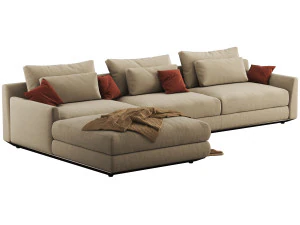 Ellington sectional sofa by Casamania Horm 3D Model