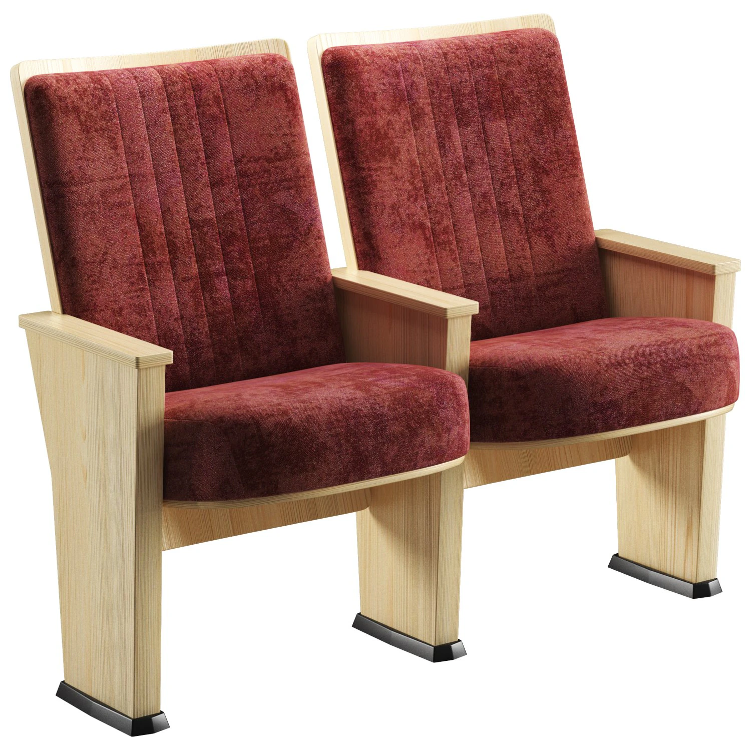 Husseyseating quattro art series auditorium chair 3D Model .c4d .max .obj .3ds .fbx .stl .blend