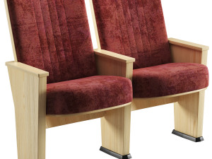 Husseyseating quattro art series auditorium chair 3D Model
