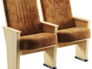 Husseyseating quattro art series auditorium chair 3D मॉडल