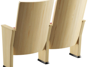 Husseyseating quattro art series auditorium chair 3D मॉडल