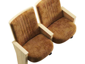 Husseyseating quattro art series auditorium chair 3D Model