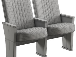 Husseyseating quattro art series auditorium chair 3D मॉडल