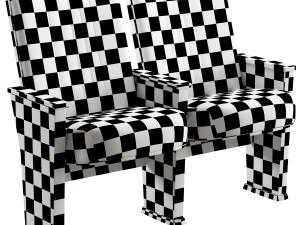 Husseyseating quattro art series auditorium chair 3D मॉडल