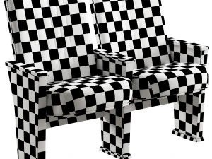 Husseyseating quattro art series auditorium chair 3D Model