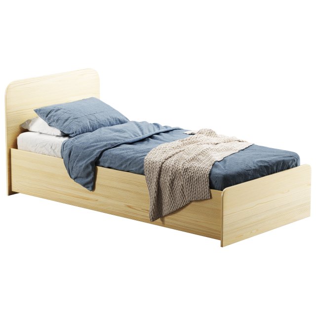 Ingrid 90 kids bed by Divanru 3D 模型 .c4d .max .obj .3ds .fbx .stl .blend 