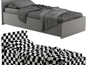 Ingrid 90 kids bed by Divanru 3D Model