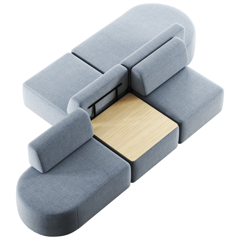 Entropy modular sofa by Inclass Modello 3D .c4d .max .obj .3ds .fbx .stl .blend 