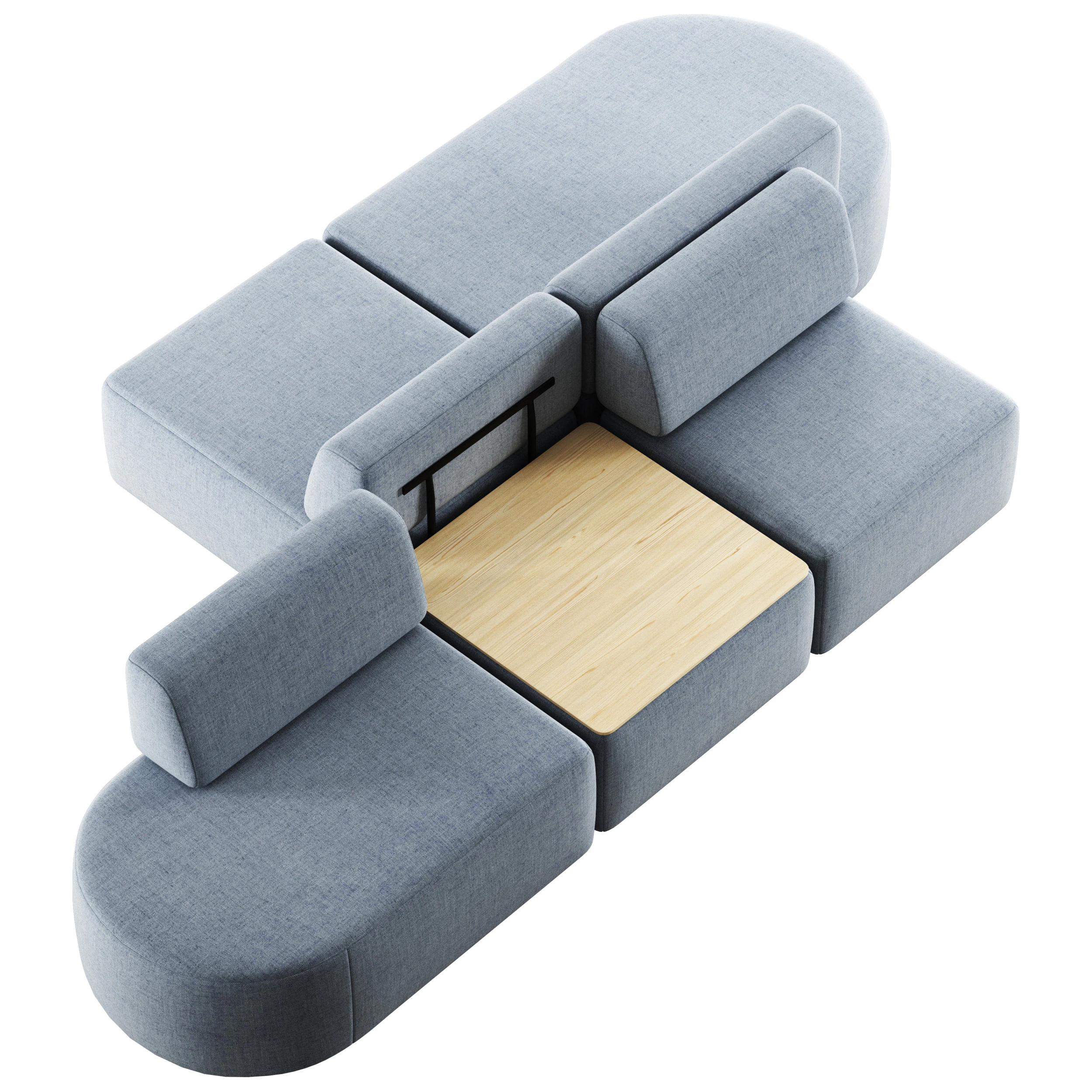 Entropy modular sofa by Inclass 3D Model .c4d .max .obj .3ds .fbx .stl .blend 