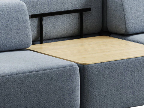 Entropy modular sofa by Inclass 3D Model