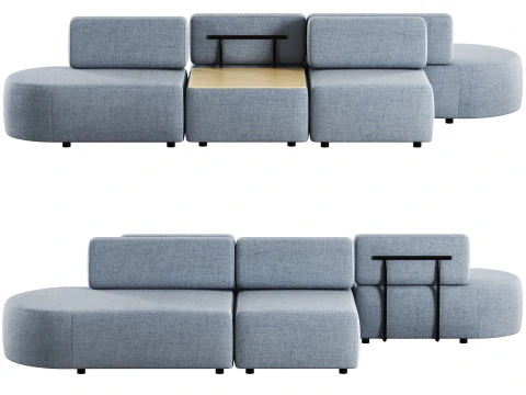 Entropy modular sofa by Inclass 3D Model