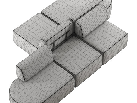 Entropy modular sofa by Inclass Modello 3D