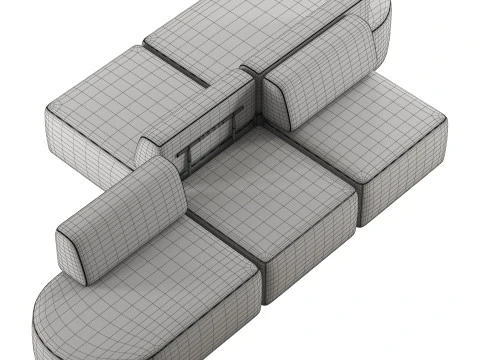 Entropy modular sofa by Inclass 3D Model