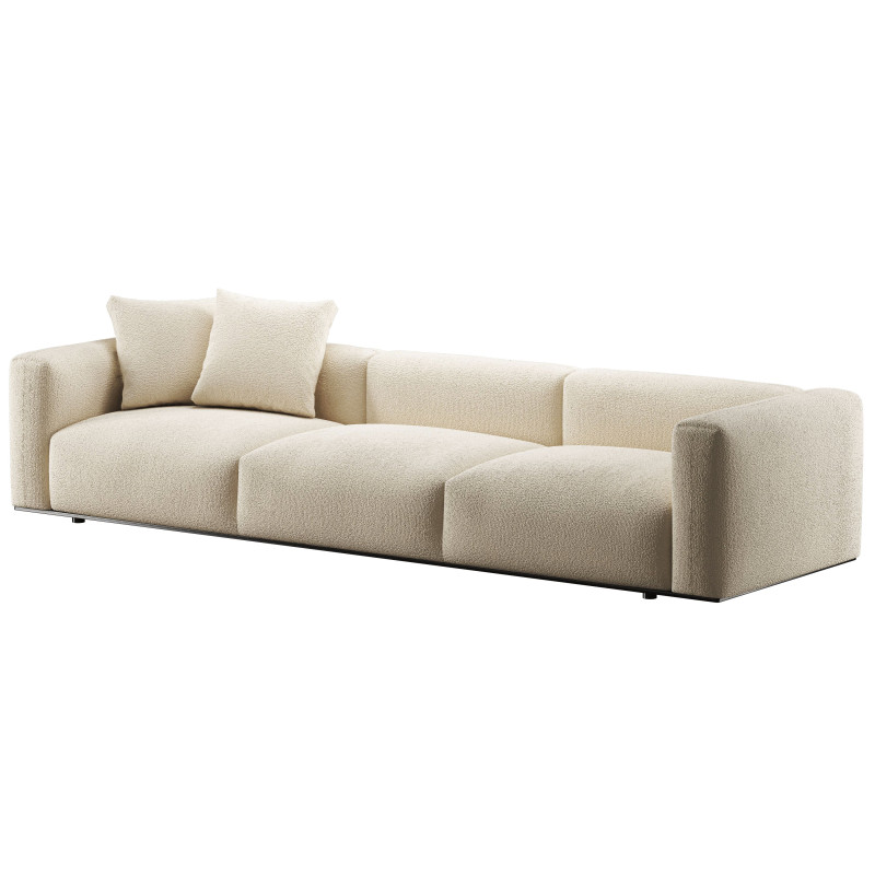 BB Italia Dambodue 3 seater sofa 3Dモデル .c4d .max .obj .3ds .fbx .stl .blend 