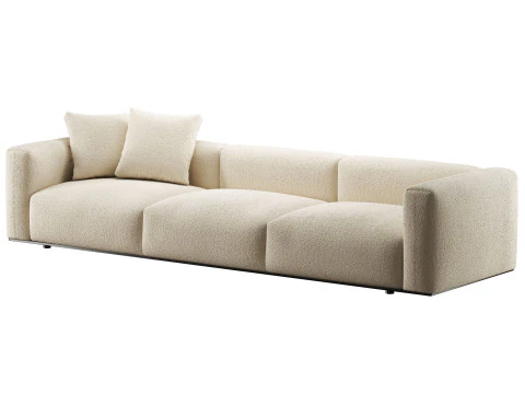 BB Italia Dambodue divano 3 posti Modello 3D