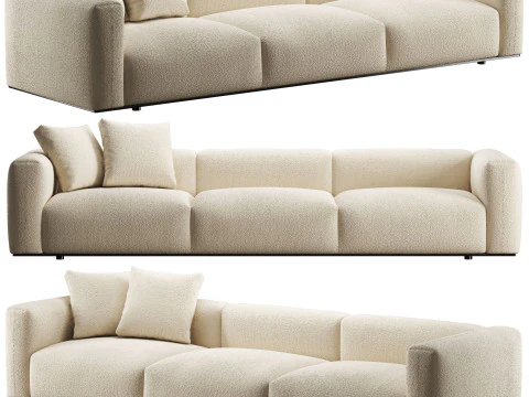 BB Italia Dambodue 3 seater sofa 3D Model