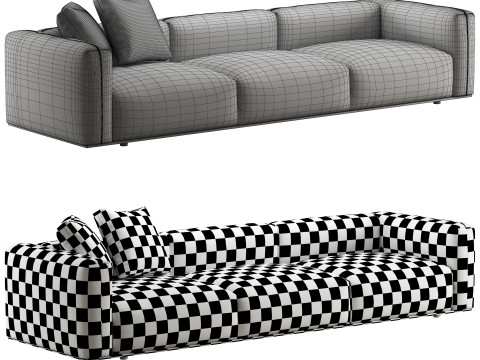 BB Italia Dambodue 3 seater sofa 3Dモデル